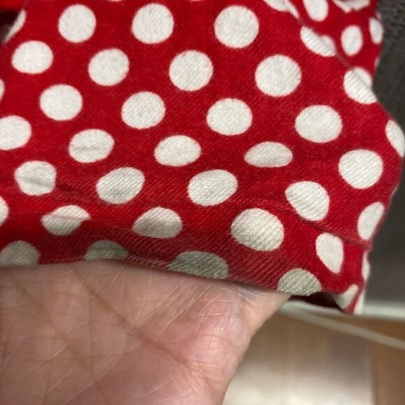 Victoria’s Secret pink red polkadot front button front pocket pj pants xs - Picture 6 of 8